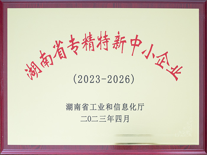 湖南省專精特新中小企業(yè)